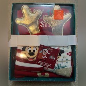 NWT “My First Christmas” Disney Holiday Accessory Set